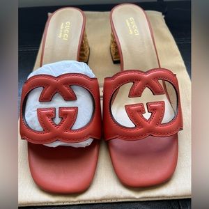 GUCCI Interlock G Cut-Out Sandals